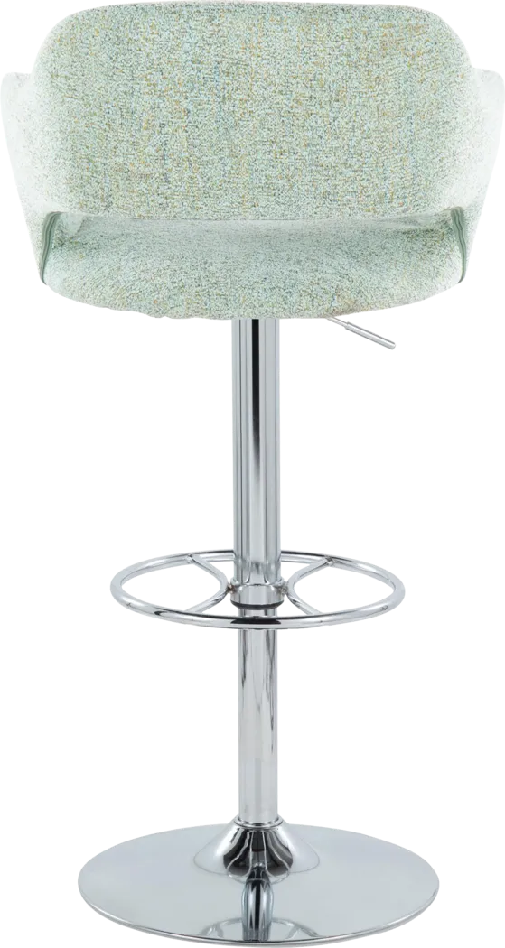 Jouett V Green Adjustable Barstool, Set of 2 - Thumbnail - Image 6