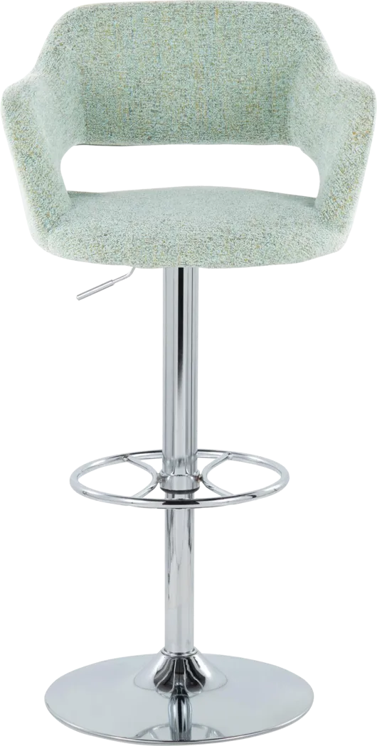 Jouett V Green Adjustable Barstool, Set of 2 - Thumbnail - Image 7
