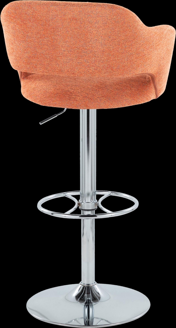 Jouett V Orange Adjustable Barstool, Set of 2 - Thumbnail - Image 5