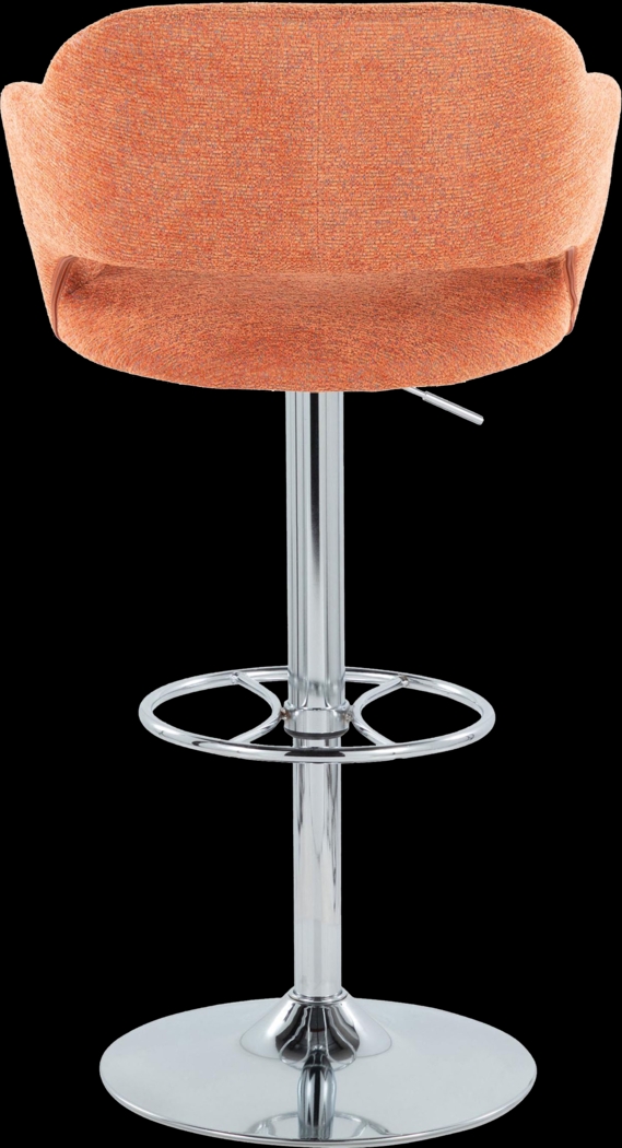Jouett V Orange Adjustable Barstool, Set of 2 - Thumbnail - Image 6
