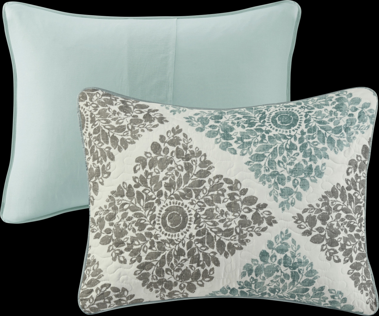 Joulee Blue 6 Pc King/California Coverlet Set - Thumbnail - Image 4