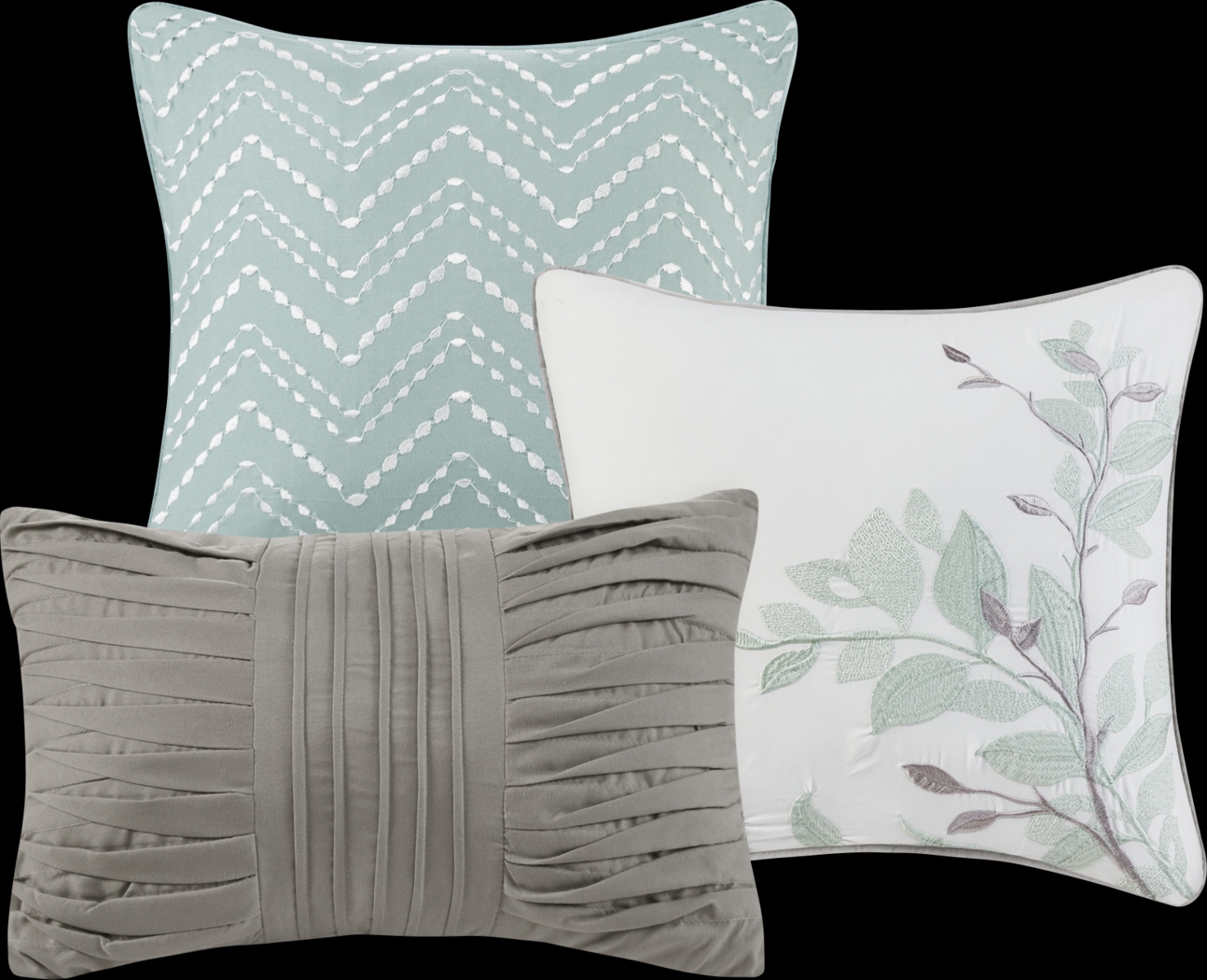 Joulee Blue 6 Pc King/California Coverlet Set - Thumbnail - Image 5