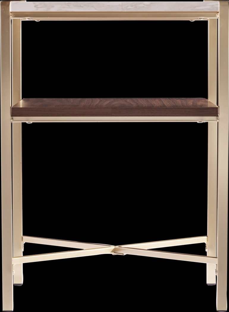 Journeyville White End Table - Thumbnail - Image 2