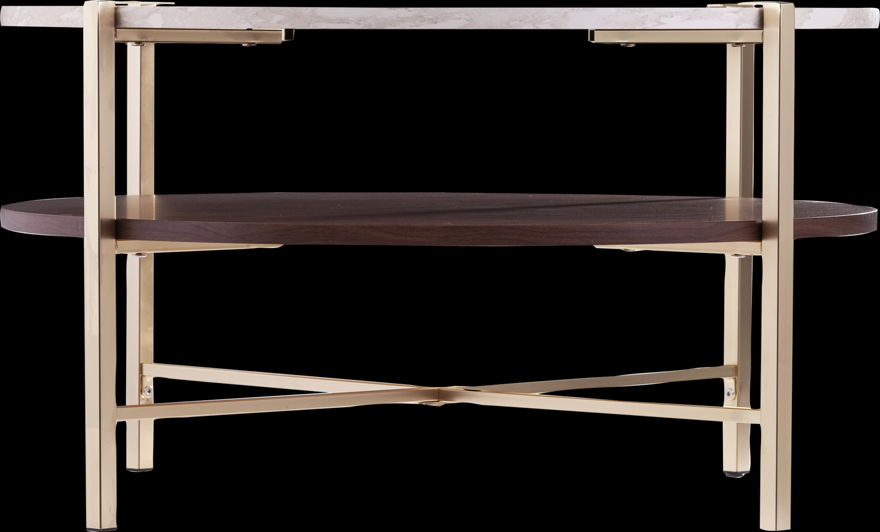 Journeyville White Round Cocktail Table - Thumbnail - Image 2