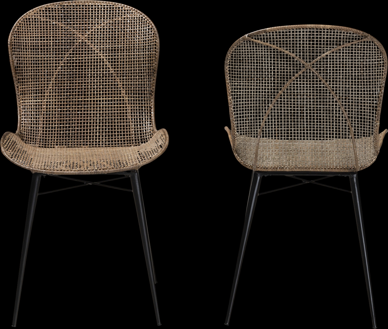 Jouvette Brown Side Chair, Set of 2 - Thumbnail - Image 4