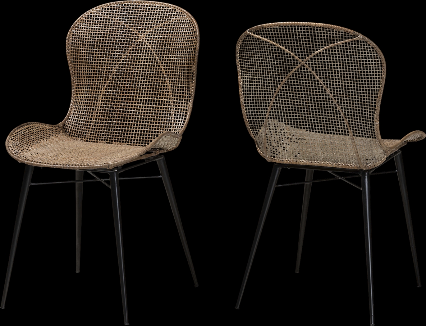 Jouvette Brown Side Chair, Set of 2 - Thumbnail - Image 1