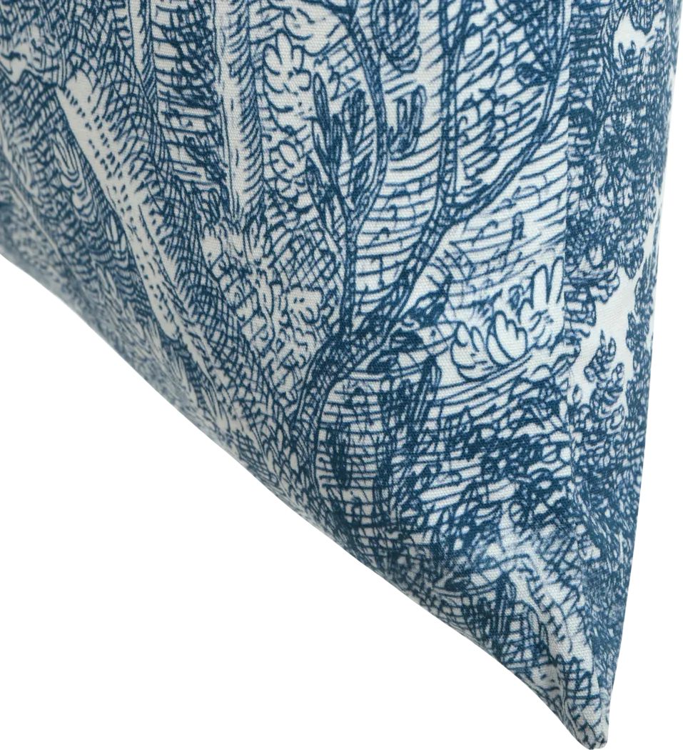 Jouy Blue Accent Pillow - Thumbnail - Image 3