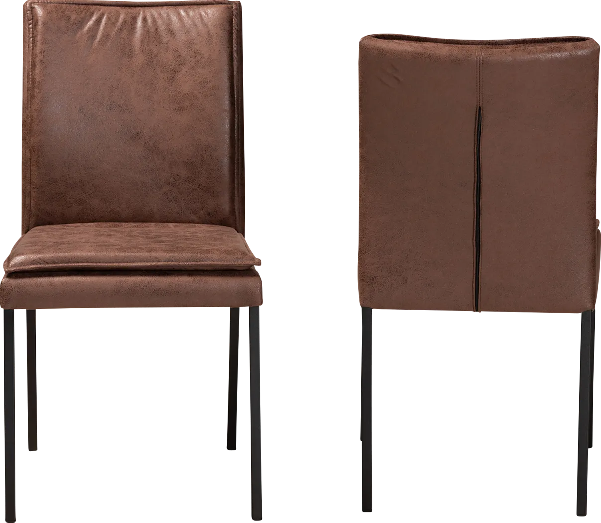 Joval Brown Side Chair, Set of 2 - Thumbnail - Image 2