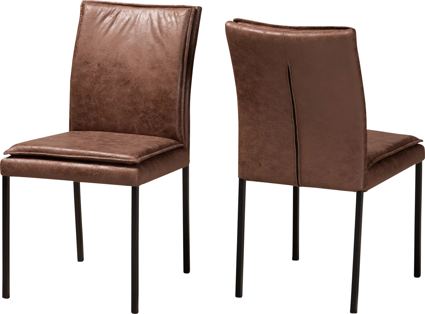 Joval Brown Side Chair, Set of 2 - Thumbnail - Image 1
