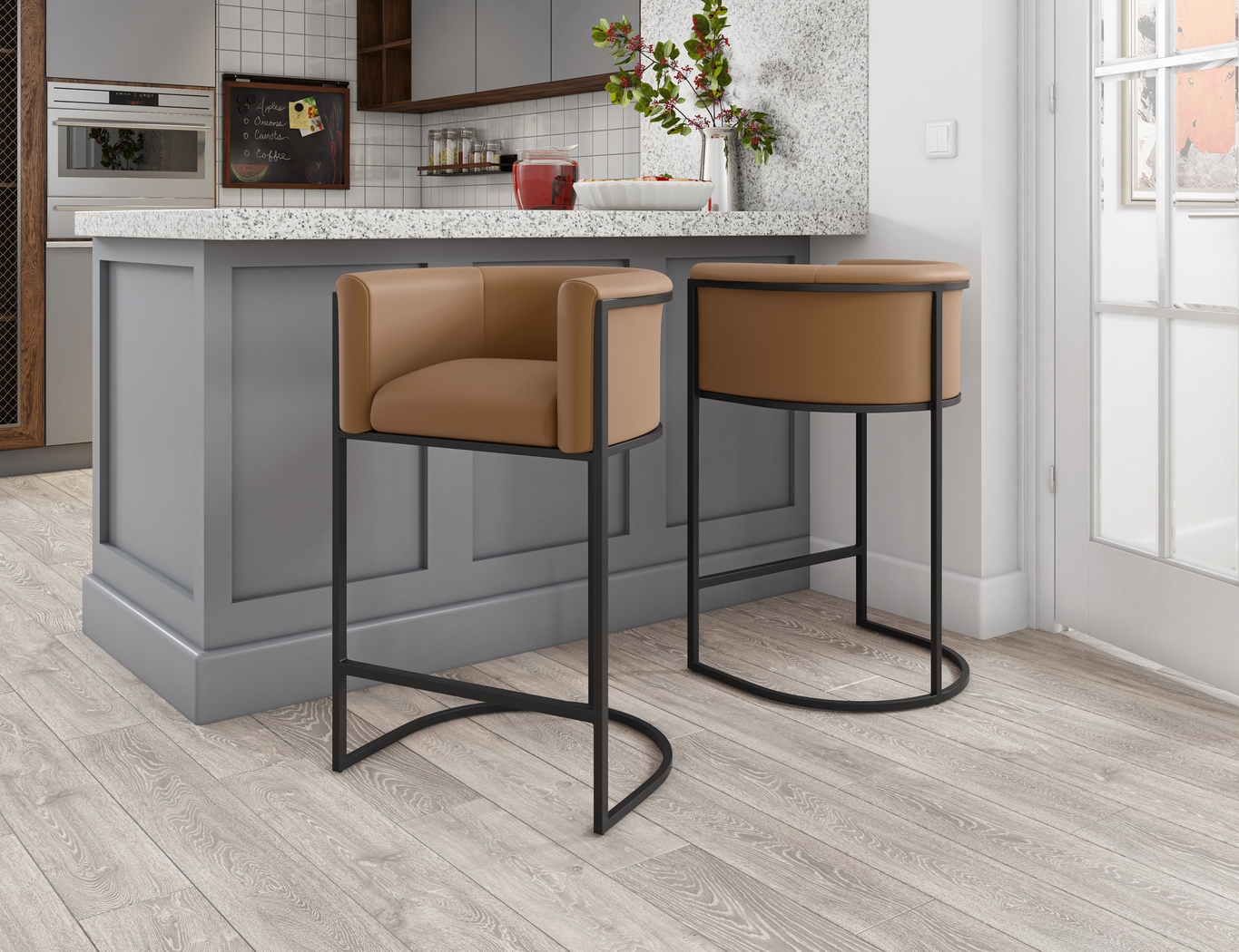 Joycestone Brown Counter Height Stool - Thumbnail - Image 6