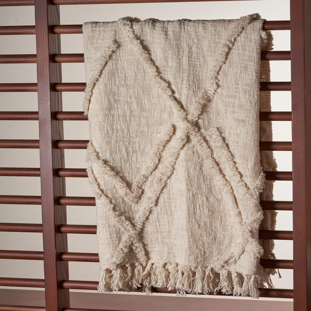 Joyist Beige Throw Blanket - Thumbnail - Image 2