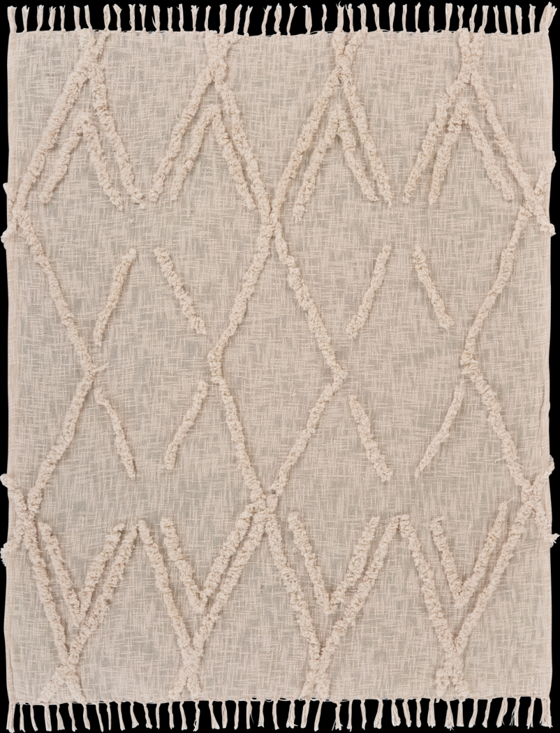 Joyist Beige Throw Blanket - Thumbnail - Image 1