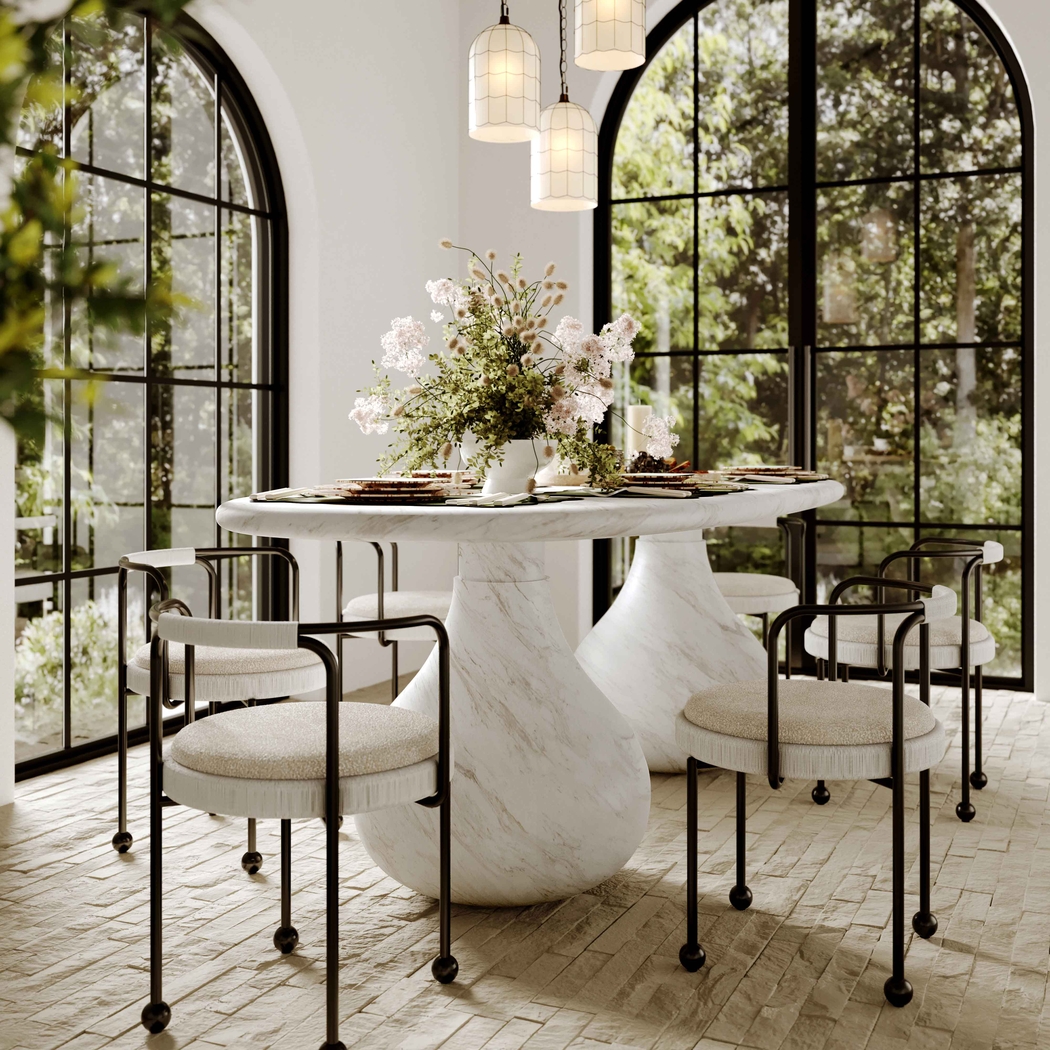 Joyshine White Dining Table - Thumbnail - Image 2