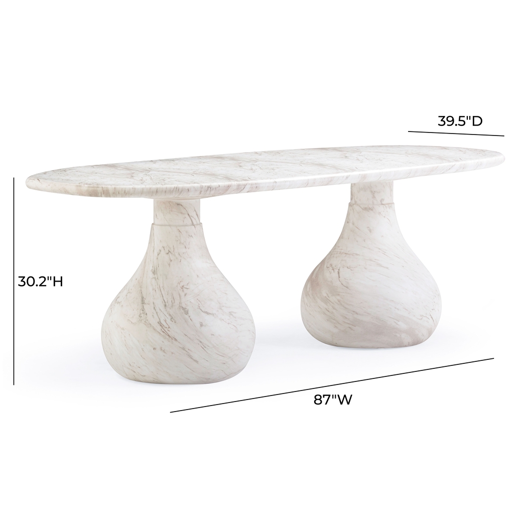 Joyshine White Dining Table - Thumbnail - Image 6