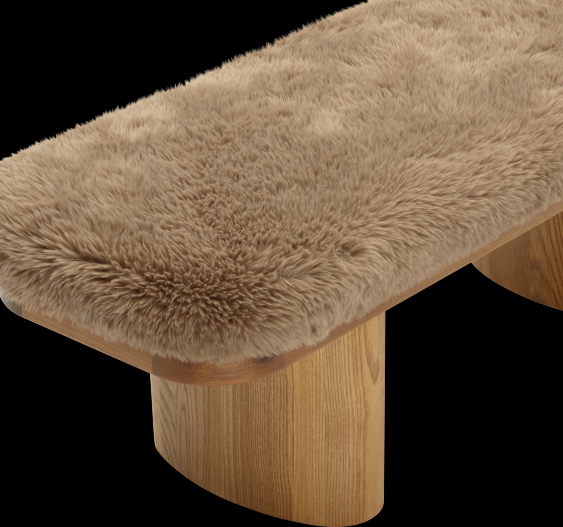 Joystonea I Taupe Accent Bench - Thumbnail - Image 3