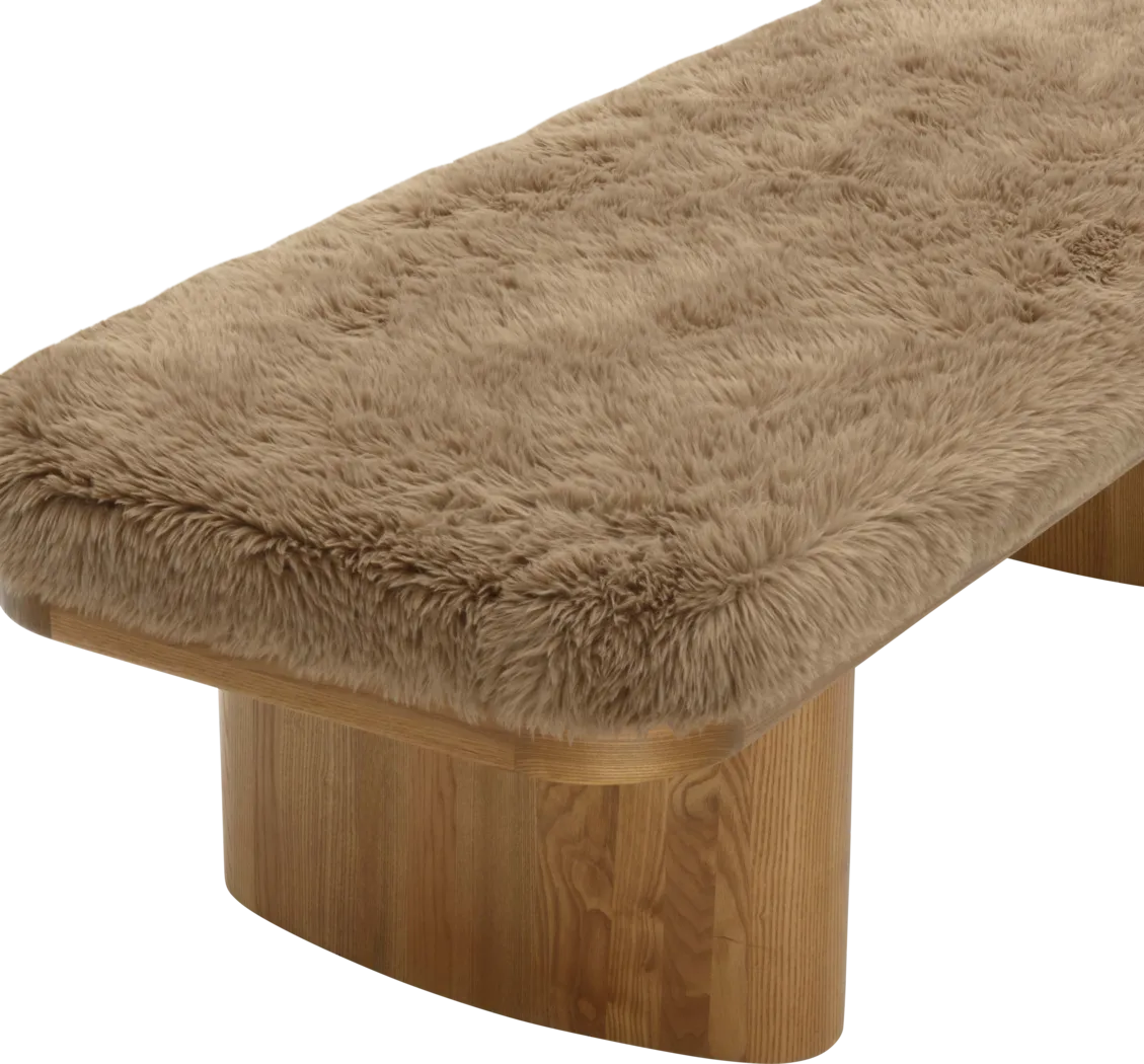 Joystonea II Taupe Accent Bench - Thumbnail - Image 4