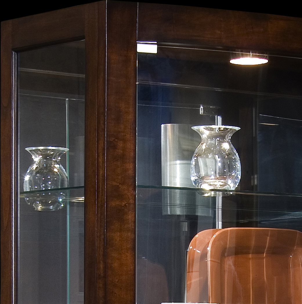 Joysunny Brown Curio Cabinet - Thumbnail - Image 5