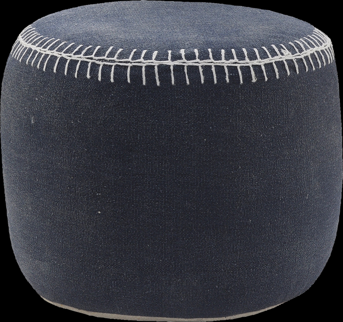 Jozette Navy Pouf - Thumbnail - Image 1