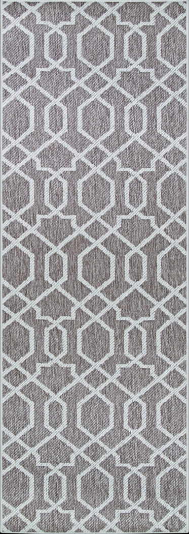 Jozlyn Blue 2'3 x 7'10 Indoor/Outdoor Runner Rug - Thumbnail - Image 2