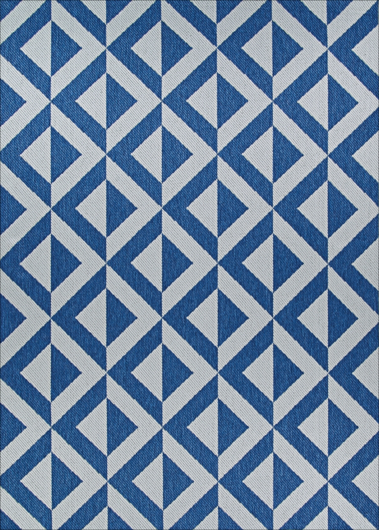Jozlyn Blue 8'6 x 13 Indoor/Outdoor Rug - Thumbnail - Image 1