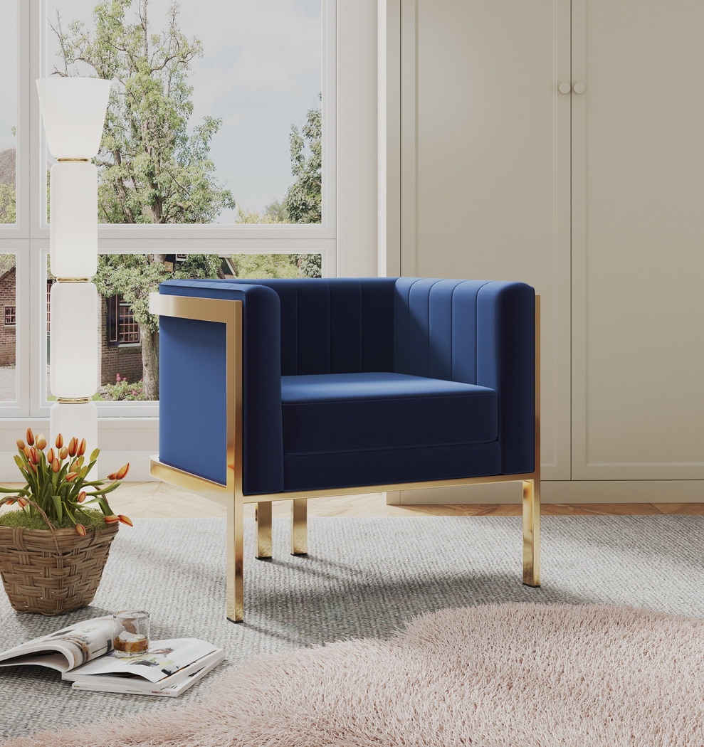 Judlee Blue Accent Chair - Thumbnail - Image 2
