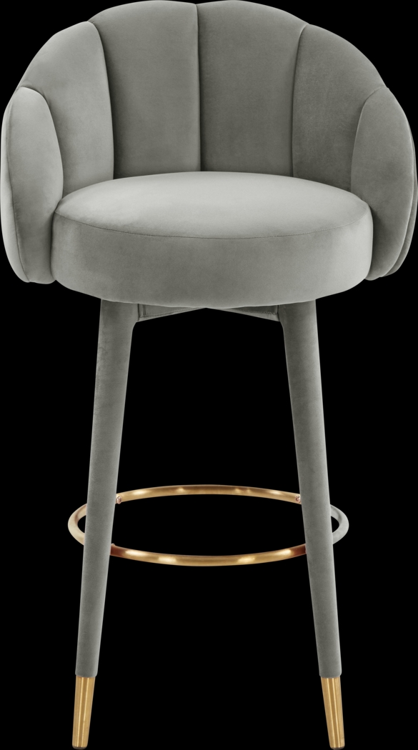 Juleane Light Gray Barstool - Thumbnail - Image 2
