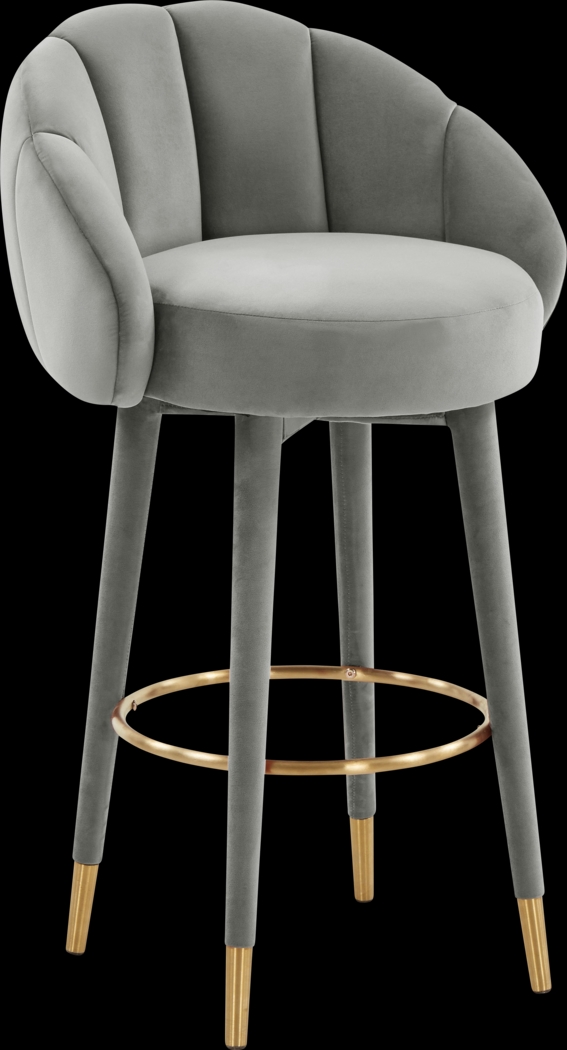 Juleane Light Gray Barstool - Thumbnail - Image 1