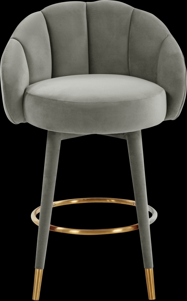 Juleane Light Gray Counter Height Stool - Thumbnail - Image 2