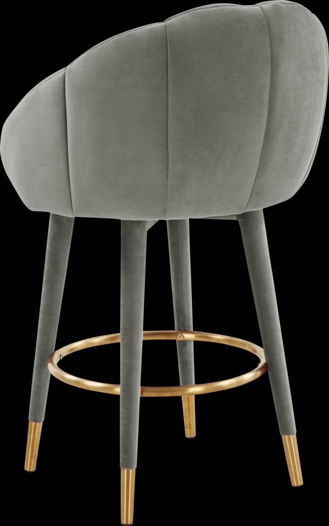 Juleane Light Gray Counter Height Stool - Thumbnail - Image 3