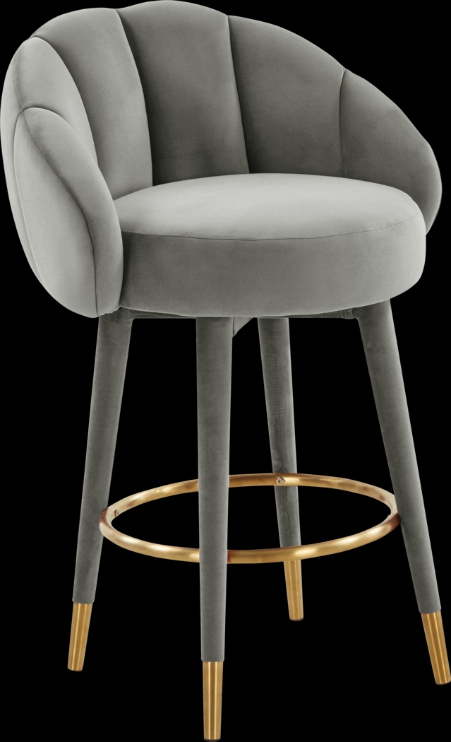 Juleane Light Gray Counter Height Stool - Thumbnail - Image 1