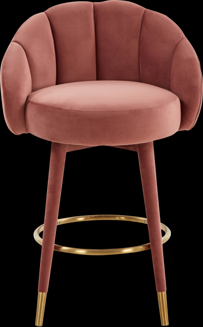 Juleane Salmon Counter Height Stool - Thumbnail - Image 2