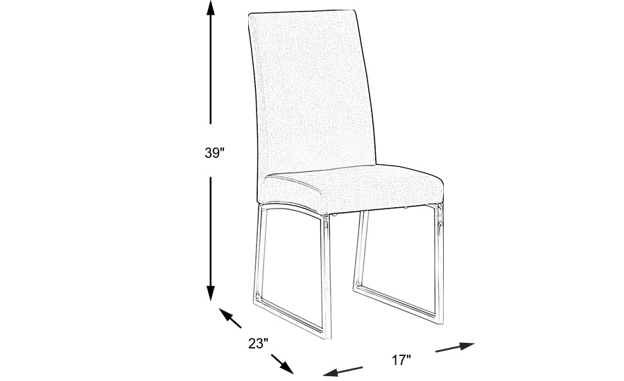 Dimension Image. Please refer to the Dimension Tab on this page for dimension details.