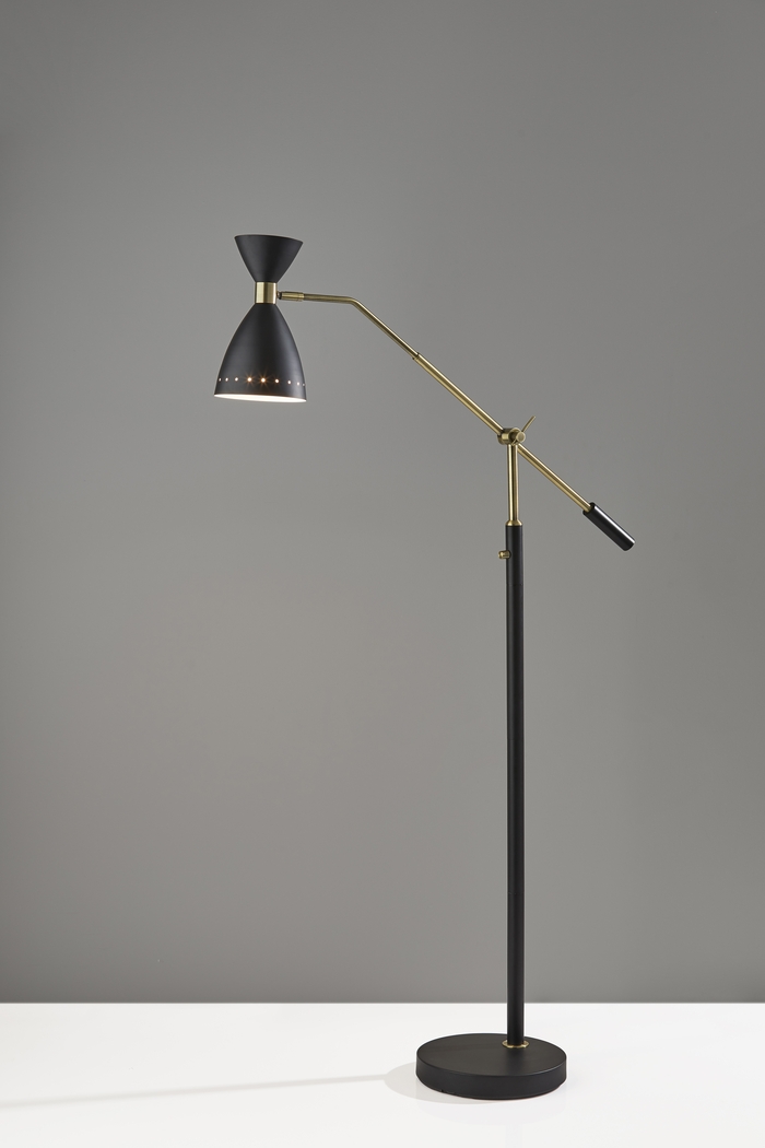 Jules Drive Black Floor Lamp - Thumbnail - Image 3