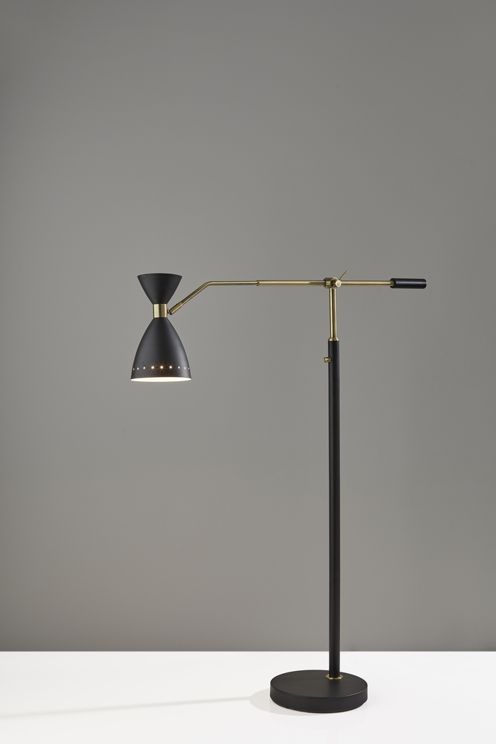Jules Drive Black Floor Lamp - Thumbnail - Image 4