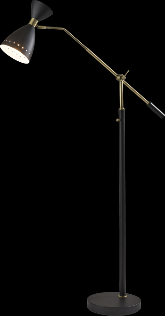 Jules Drive Black Floor Lamp - Thumbnail - Image 1