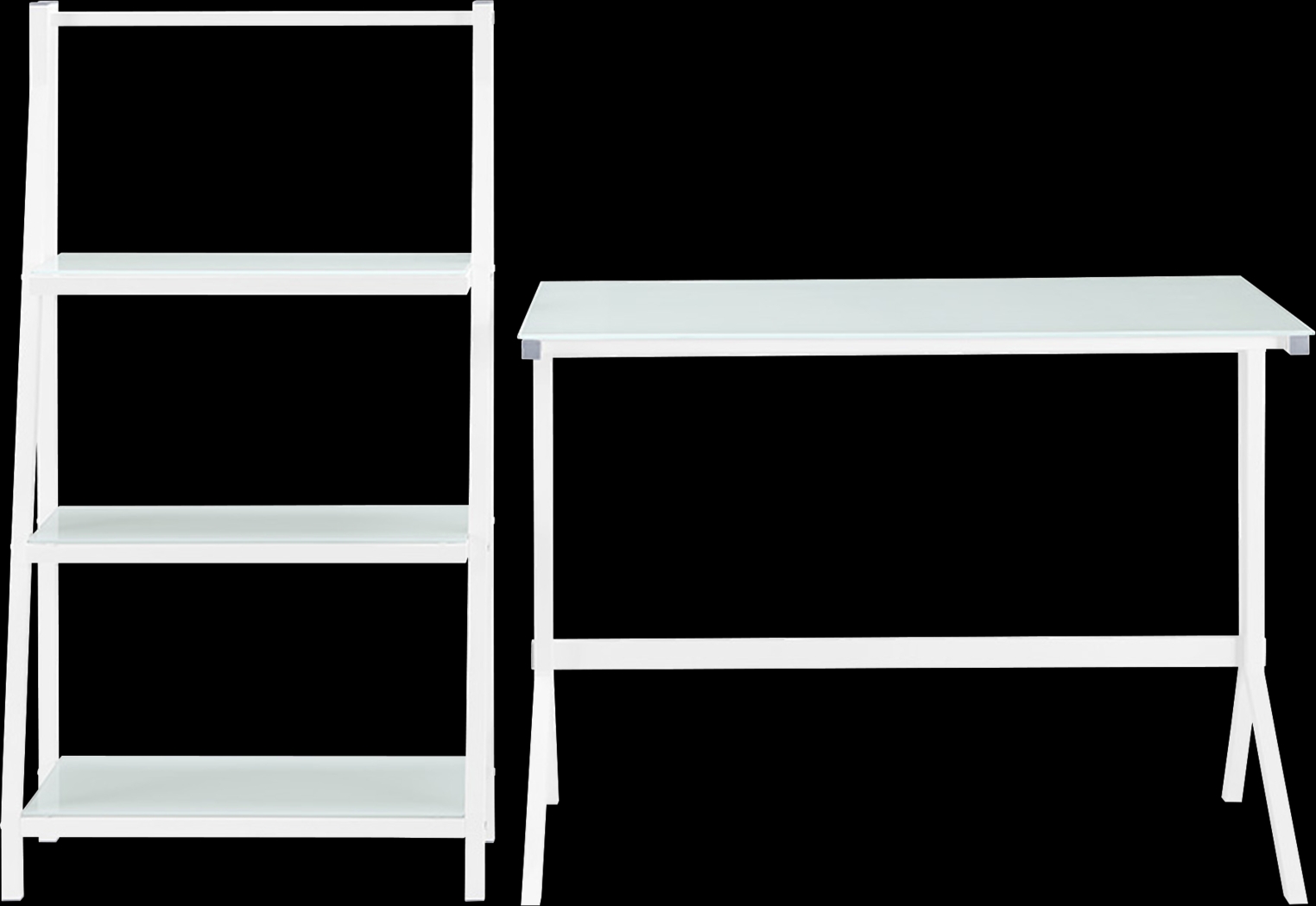 Jules Place White Bookcase Desk - Thumbnail - Image 3