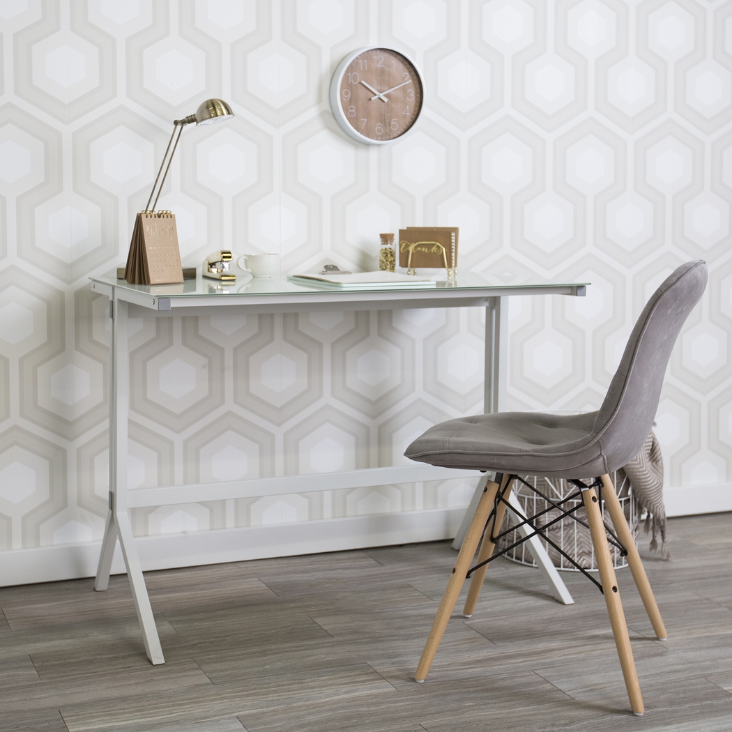 Jules Place White Bookcase Desk - Thumbnail - Image 7