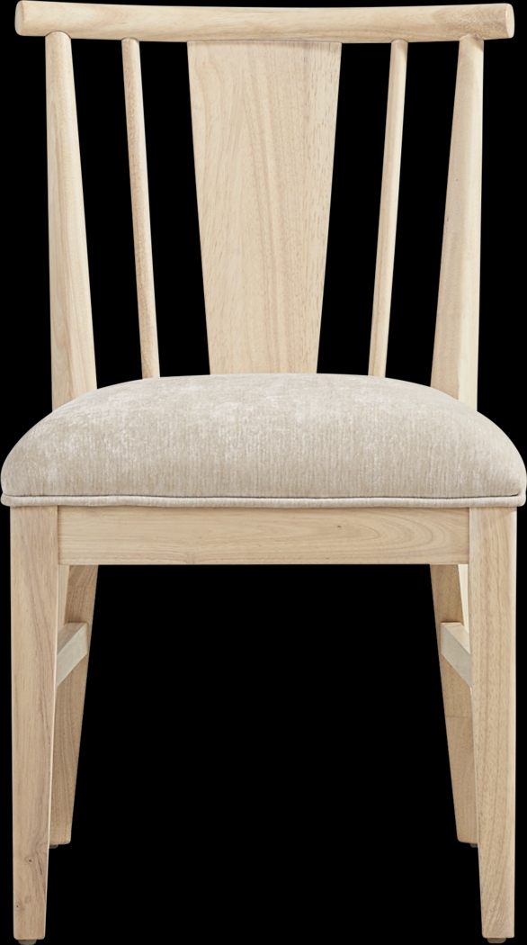Julian Natural Spindle Back Side Chair - Thumbnail - Image 2