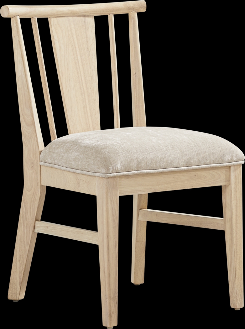 Julian Natural Spindle Back Side Chair - Thumbnail - Image 1