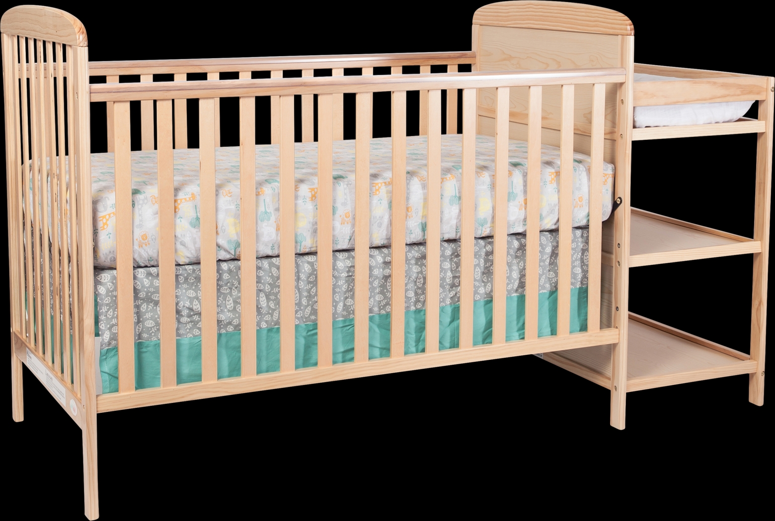 Kids Julian Park Natural Crib and Changer - Thumbnail - Image 1