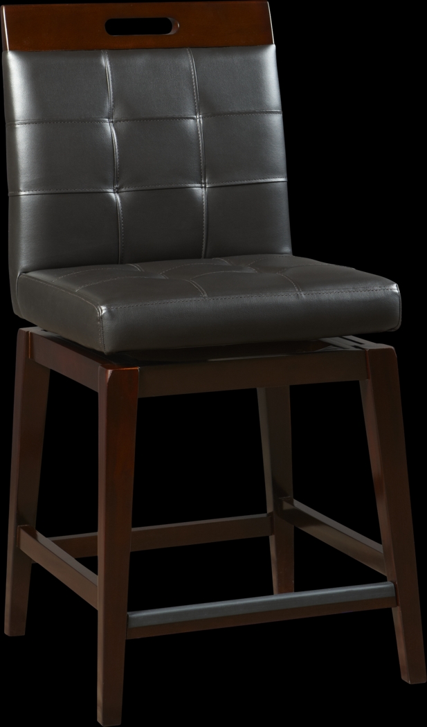 Julian Place Chocolate 5 Pc Counter Height Dining Room with Chocolate Stools - Thumbnail - Image 3