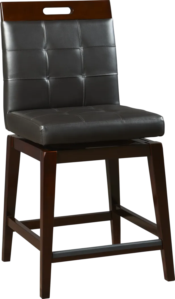 Julian Place Chocolate Counter Height Stool - Thumbnail - Image 1
