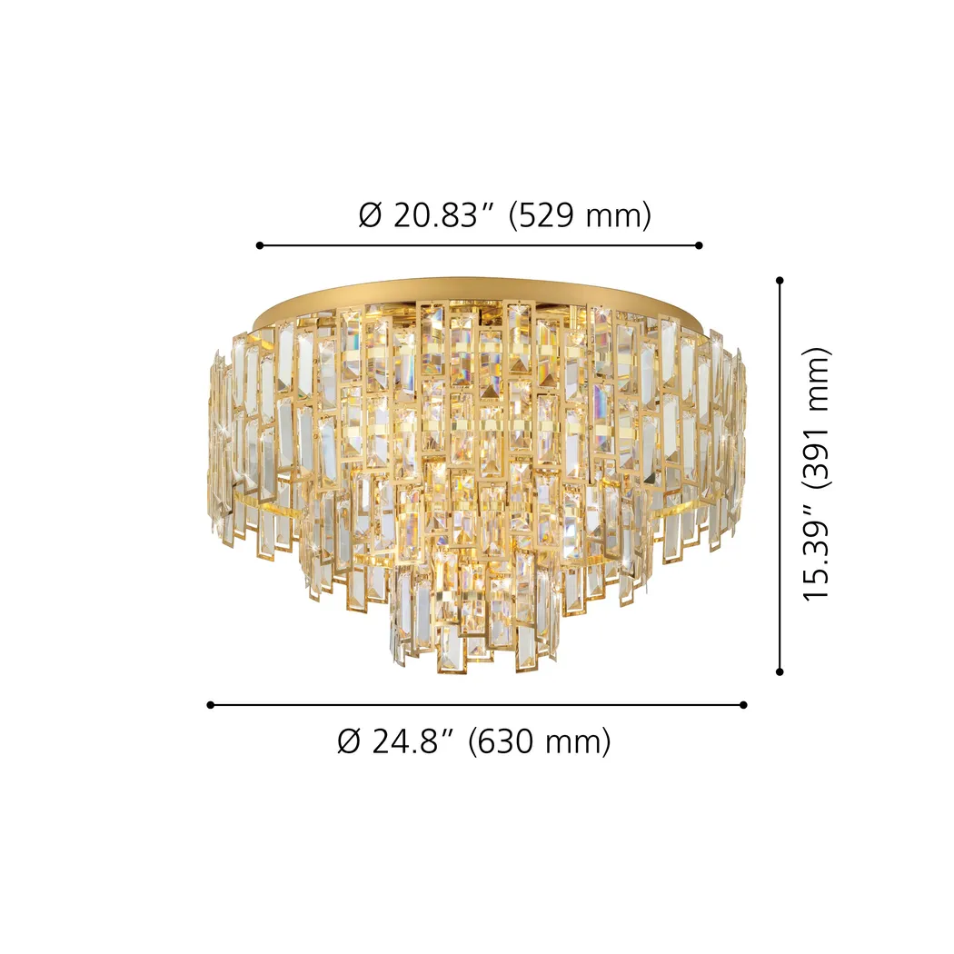 Julian Sea Brass Flush Mount - Thumbnail - Image 4