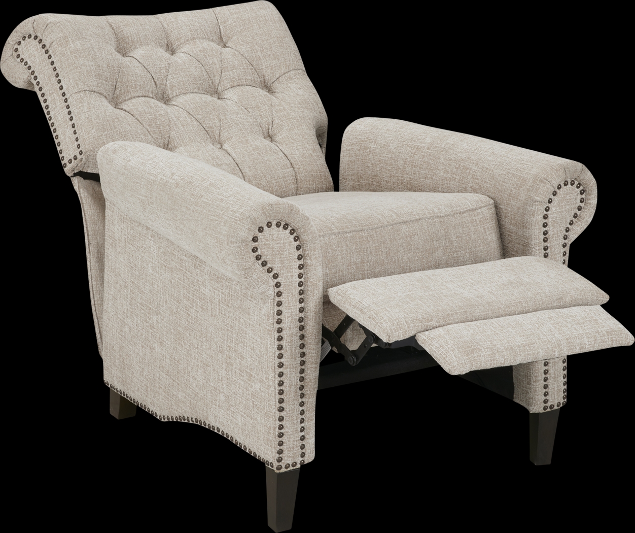 Julieanna Cream Pushback Recliner - Thumbnail - Image 4