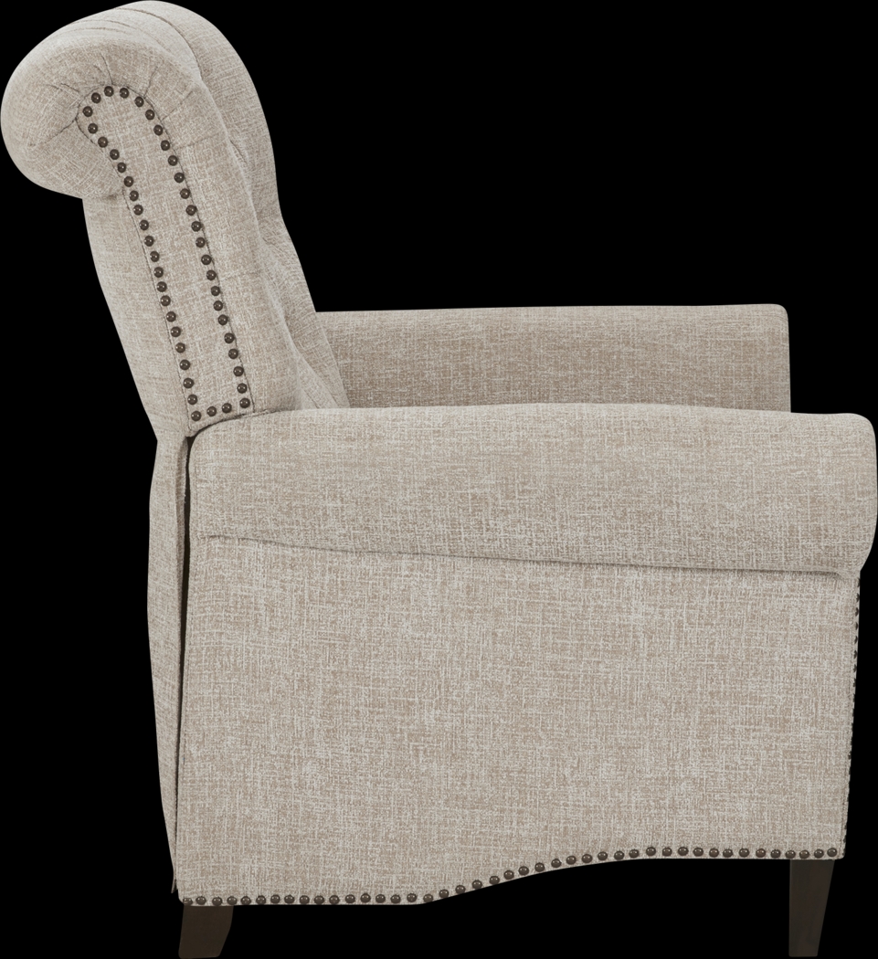 Julieanna Cream Pushback Recliner - Thumbnail - Image 5