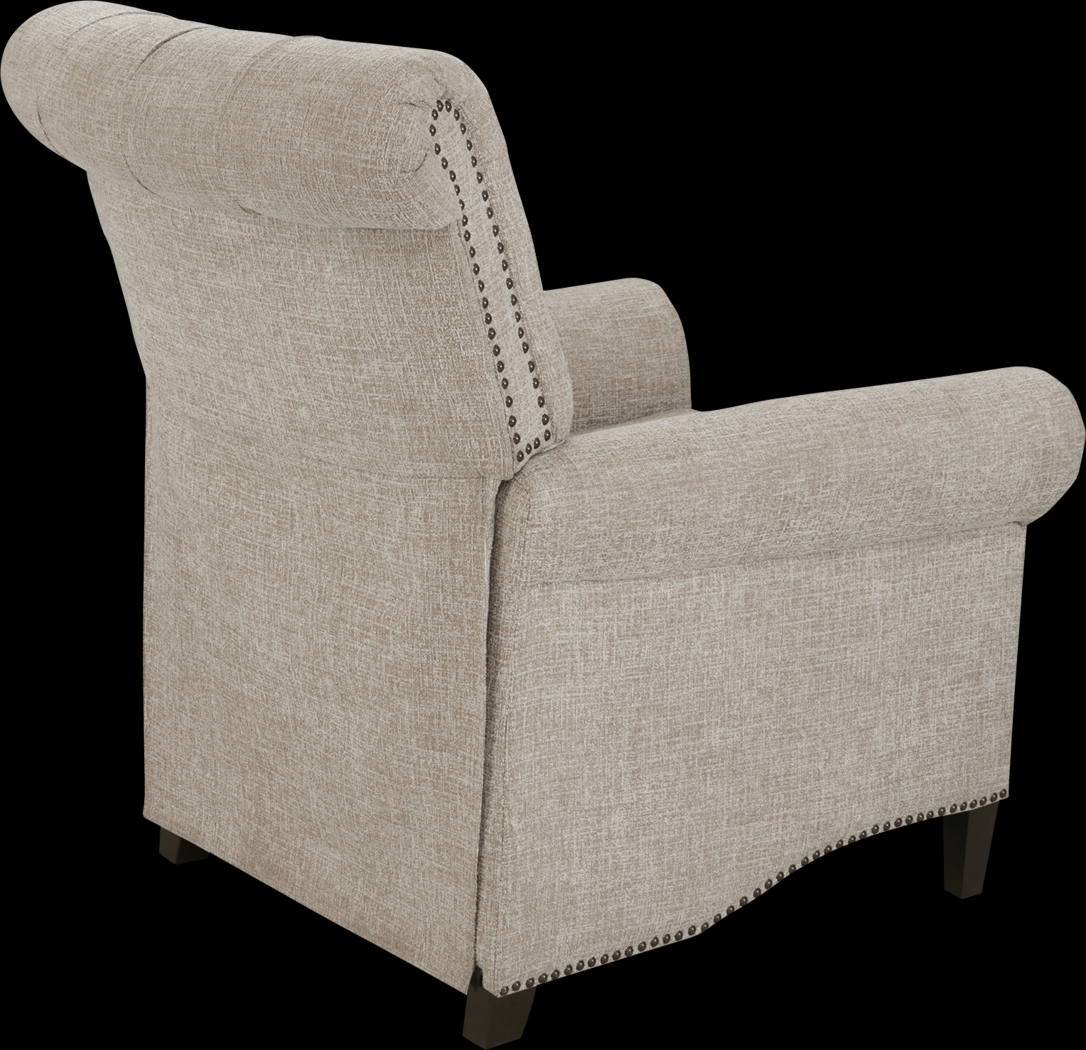 Julieanna Cream Pushback Recliner - Thumbnail - Image 6
