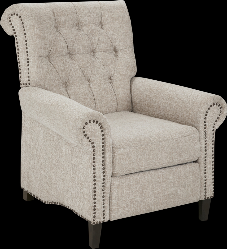 Julieanna Cream Pushback Recliner - Thumbnail - Image 1
