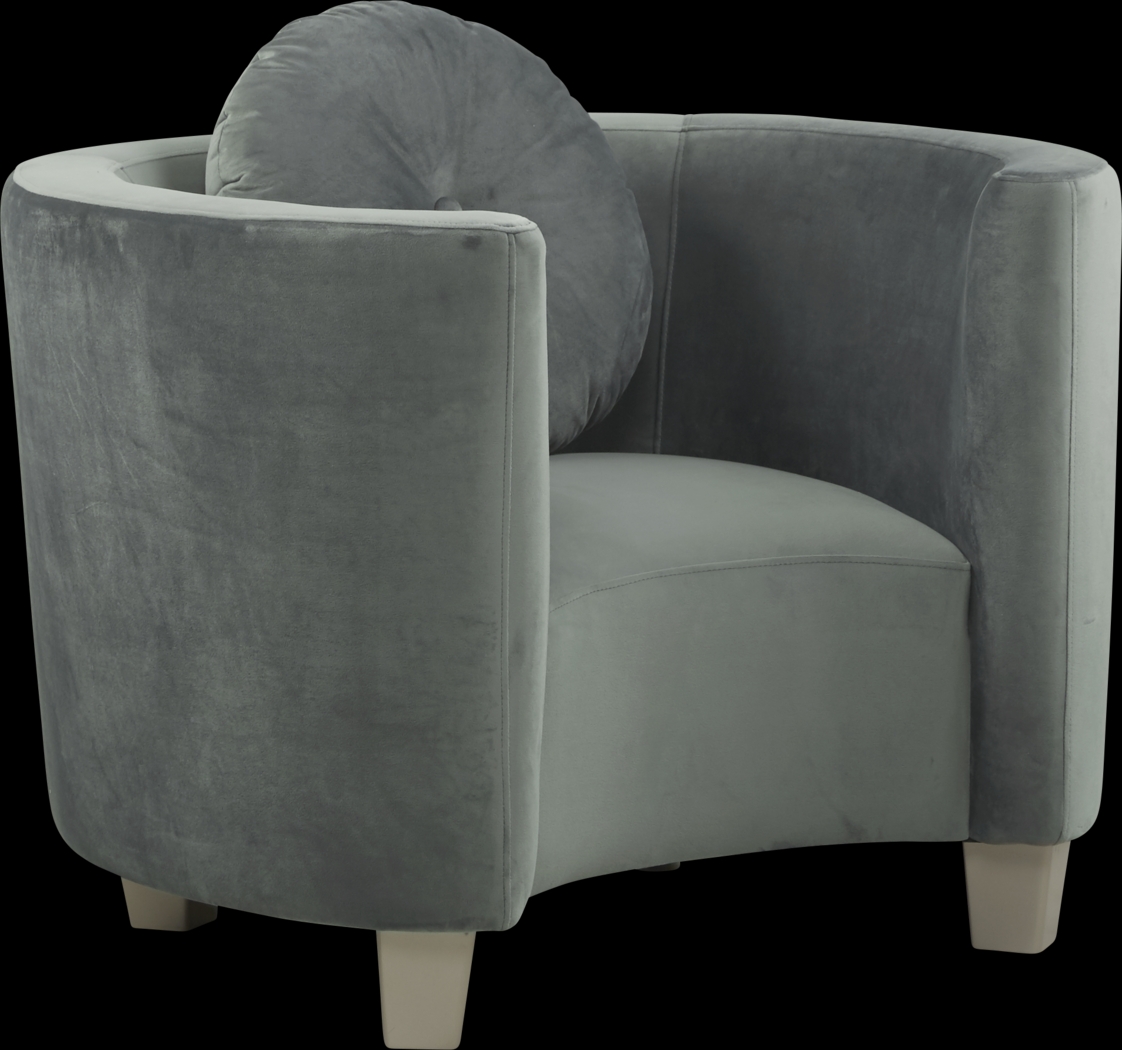 Kids Julietta Charcoal Round Chair - Thumbnail - Image 1