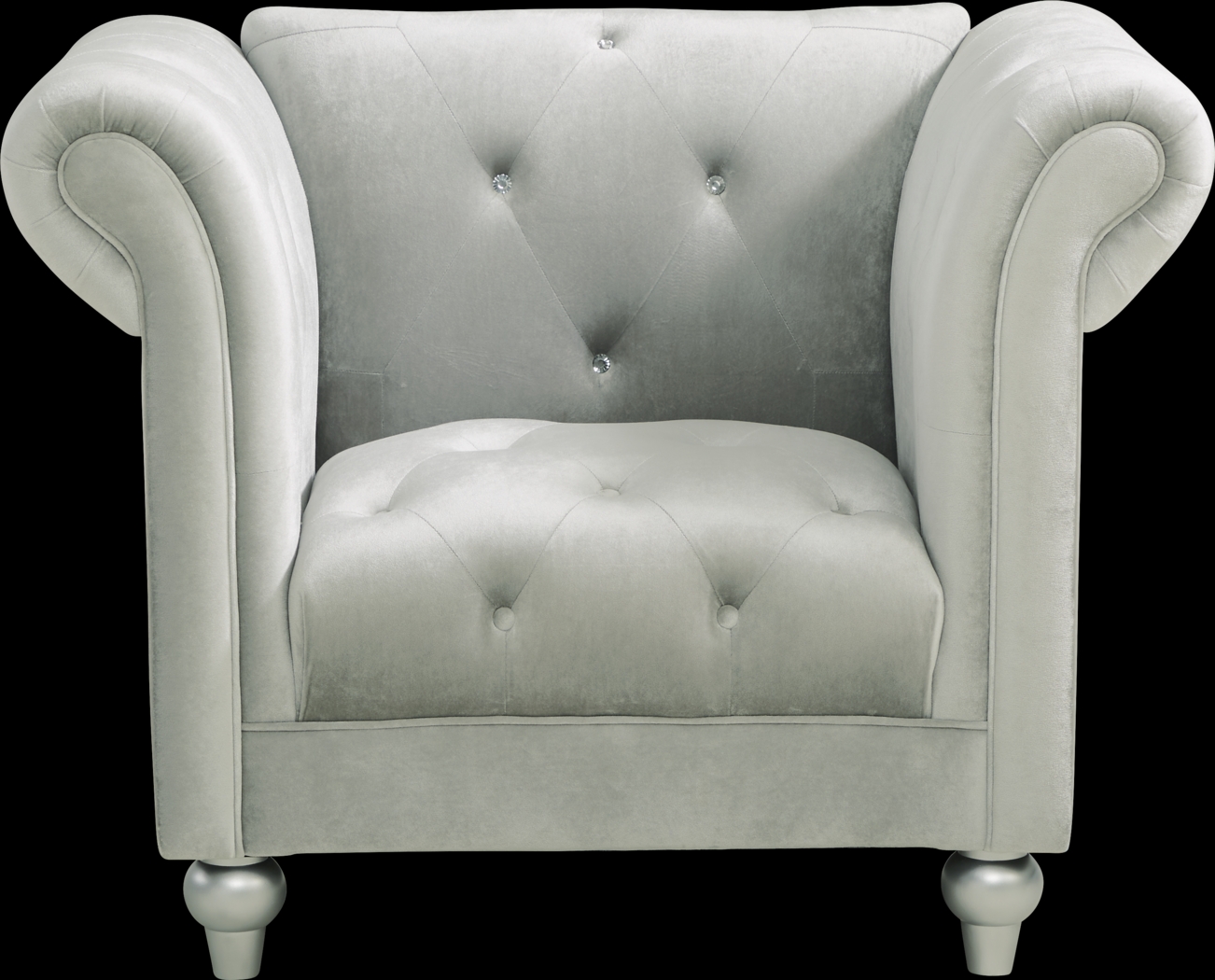 Julietta Silver Jewel Chair - Thumbnail - Image 2
