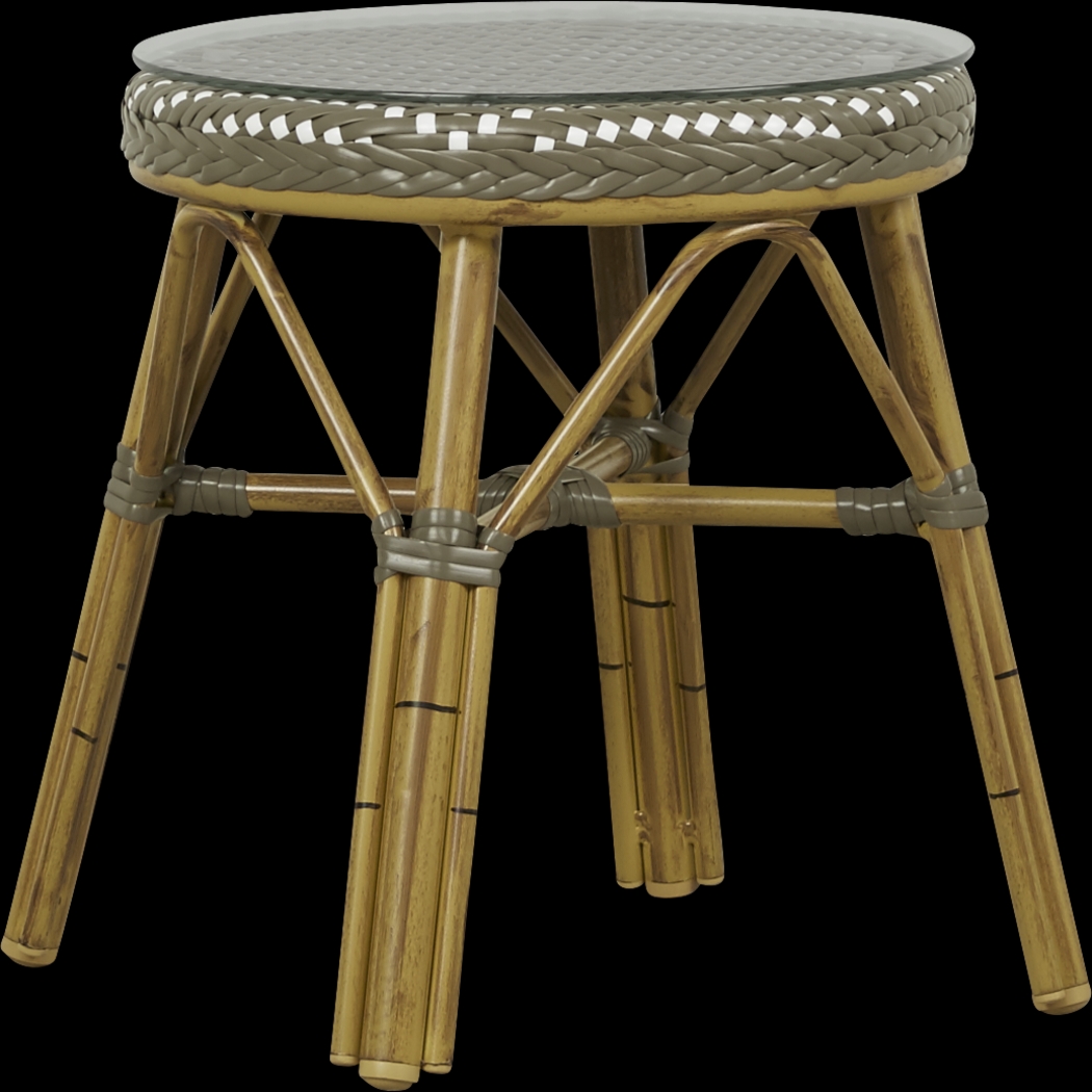 Juliette Gray Outdoor Side Table - Thumbnail - Image 1